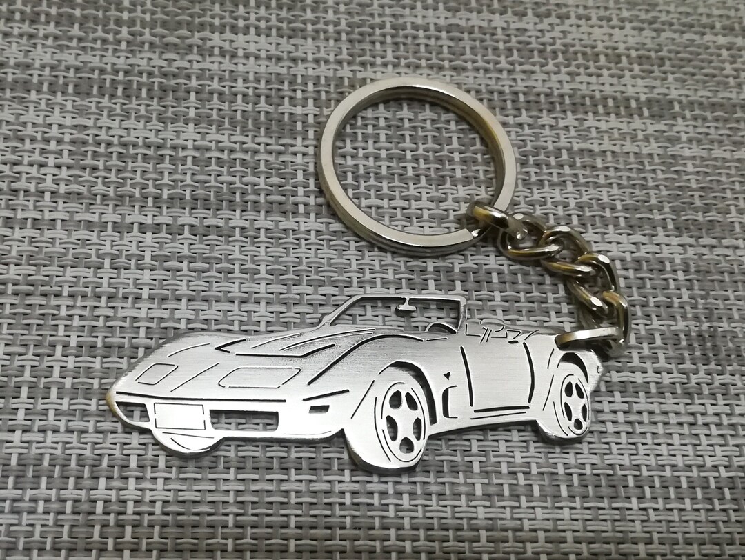1979 Corvette Convertible Custom Keychain, Personalized Keyring ...