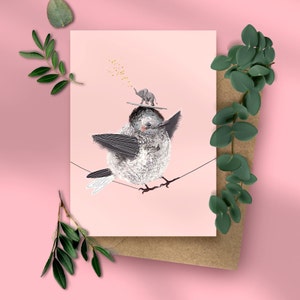 Celebration – Postkarte, niedliche Karte, Geburtstagskarte, Glückwunschkarte, Hochzeit, Recyclingpapier