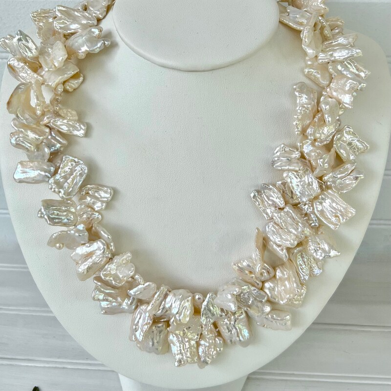 KESHI PEARLS ON CHAIN NECKACE (NG-14806)