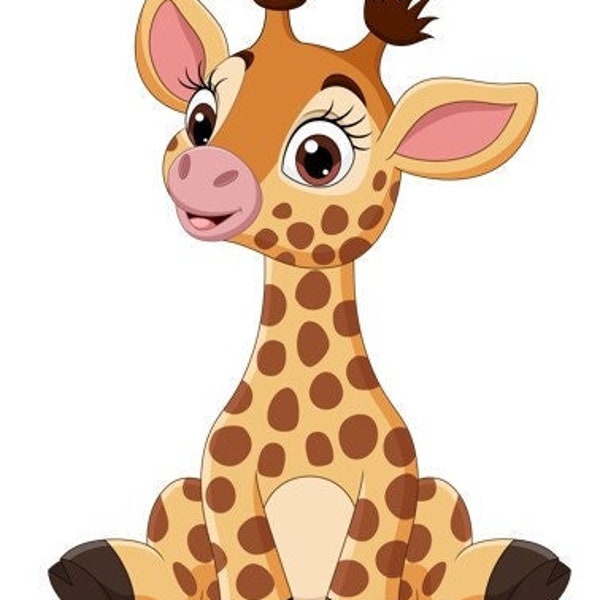 Baby Giraffe Embroidery Design