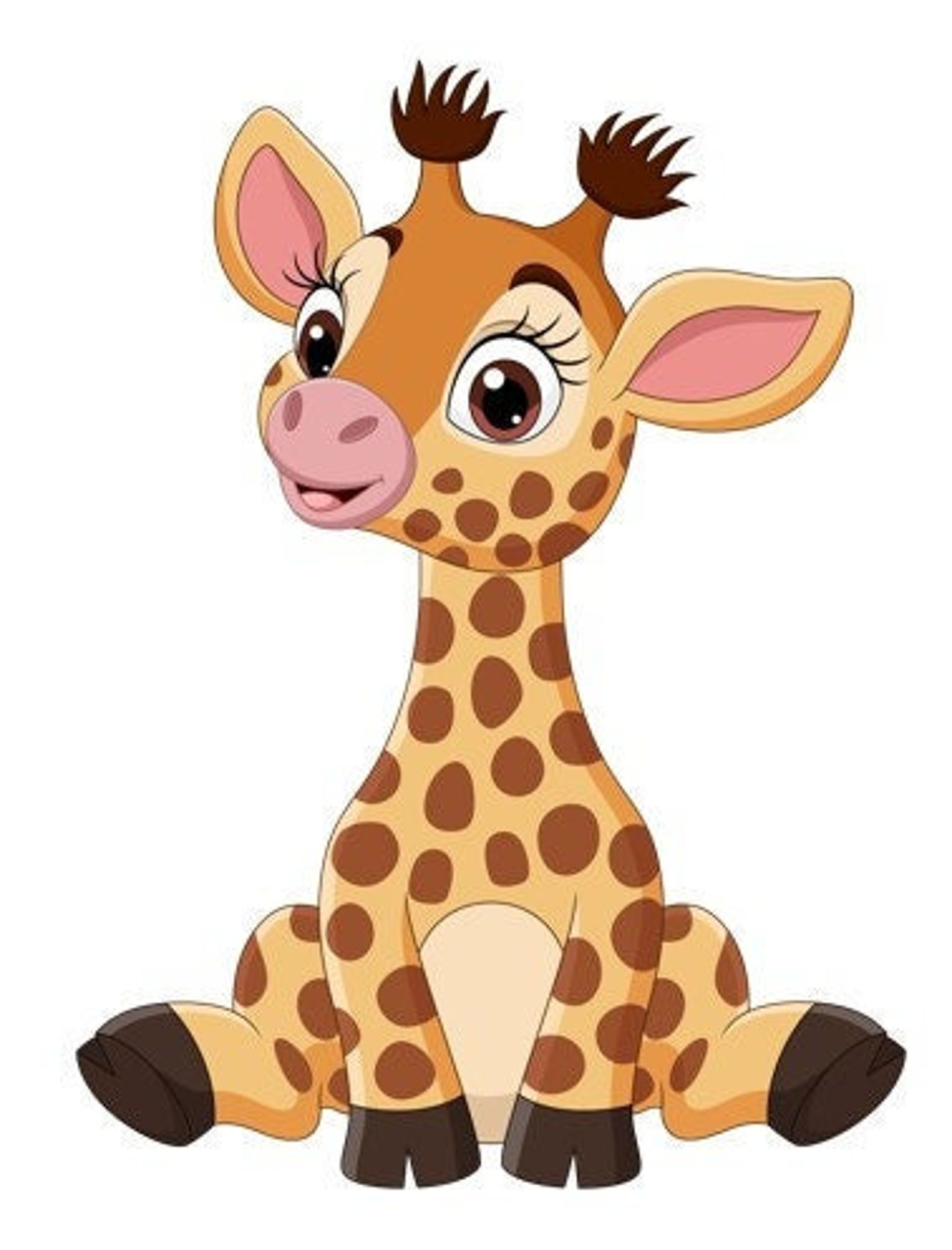 Baby Giraffe Embroidery Design Etsy