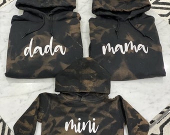 Mama/Dada/Mini Hoodie Set