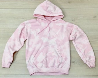 Pink bleached sweatshirt hotsell