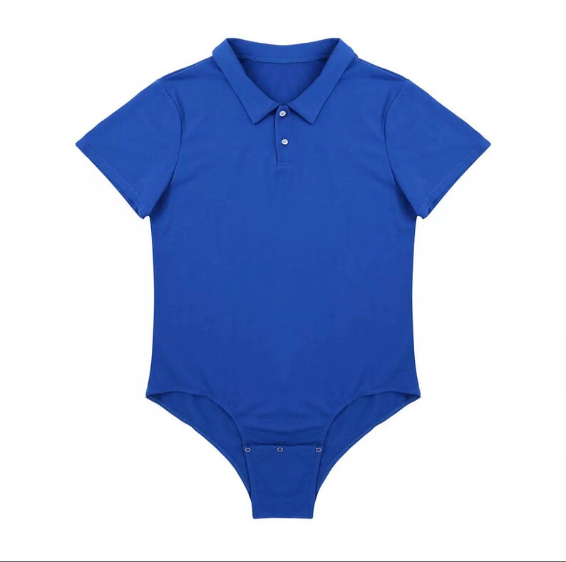 Adult Baby Classic Polo Onesie Black / White / Blue / Red / Gray