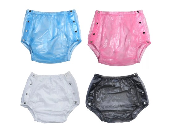 PVC Incontinence Diaper Rubber Underwear Adult Baby Clear