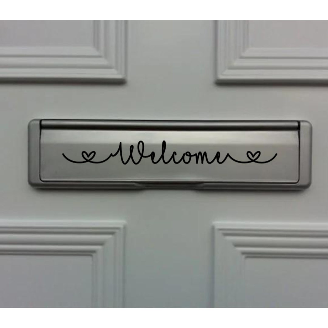 Letter Box Label Letter Plate Sticker Letter Box Vinyl Sticker Etsy