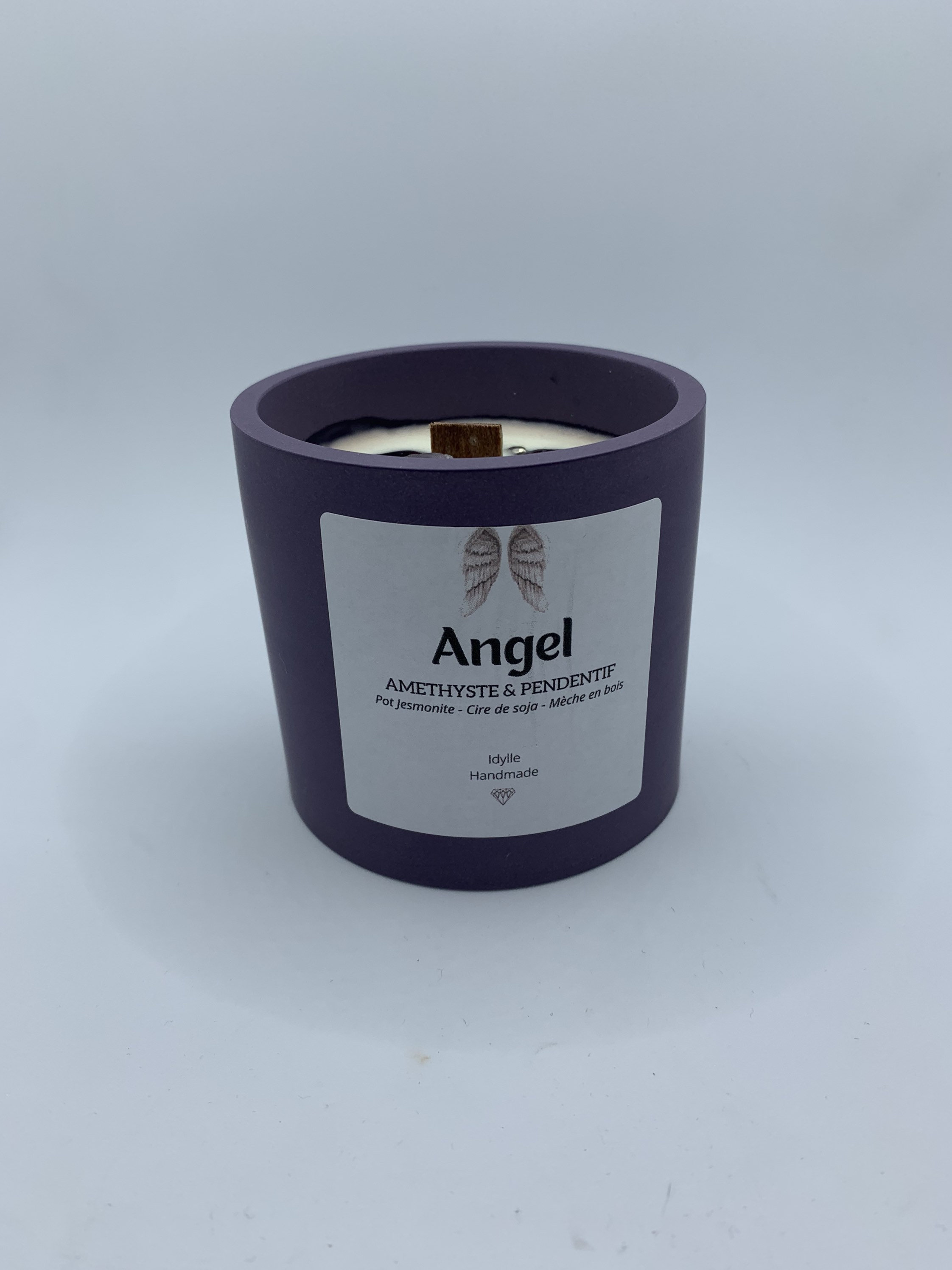 Bougie - Angel Améthyste Cristaux