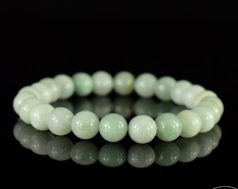 Bracciale Elastico In Unakite Naturale &ndash; Perline Tonde Multicolori 4-12 Mm &ndash; Skysk