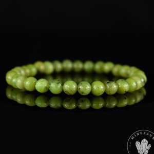 Serpentine Noble Williamsite Antigorite AAA Bracelet 6mm Round Beads - Comfort - Circulation - Edification
