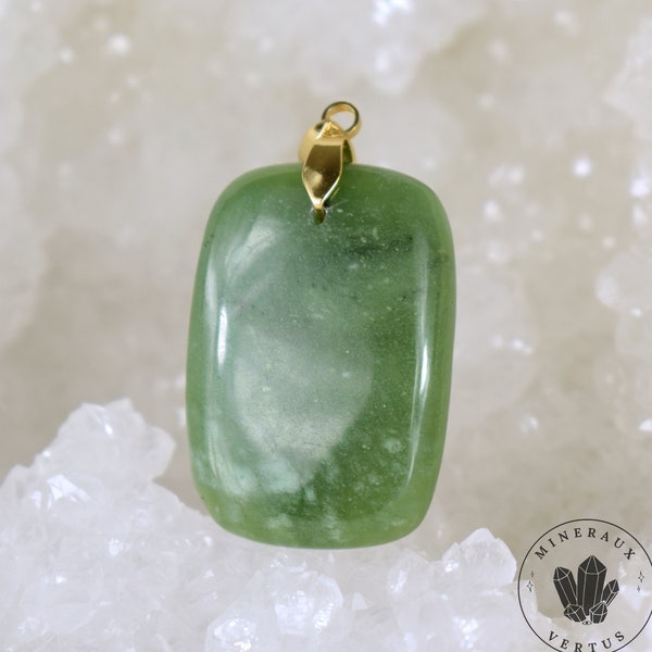 Jade Néphrite 47 carats - pendentif cabochon unique en pierre naturelle #59