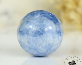 Blue Calcite Sphere 40mm - natural crystal ball #29