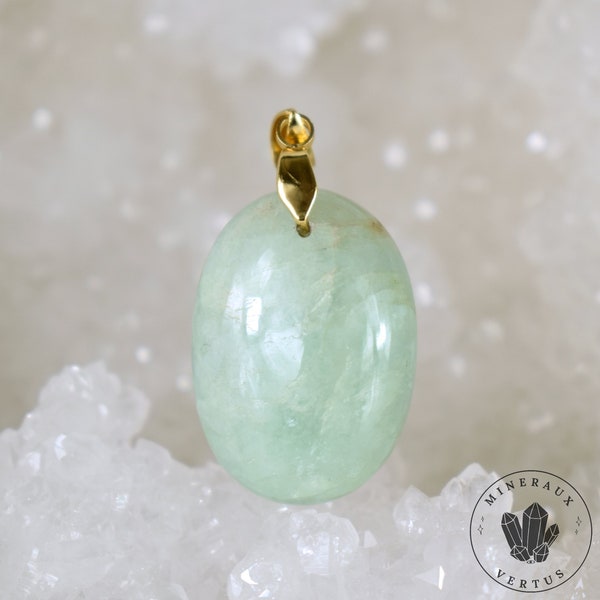 Aigue-marine - Pendentif en forme de cœur en aigue-marine XXL, la Aigue-marine - Pendentif en forme de cœur en aigue-marine XXL, la