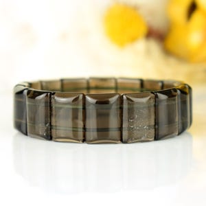 Bracelet Cintamani Agni Manitite 18mm x 12.5mm - Bracelet météorite naturelle, cadeau pour lui, minéral décoratif - Bijou unique #1