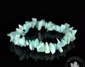 Larimar AA Bracelet baroque en perles chips naturelles - Sérénité - Acceptation - Réflexion