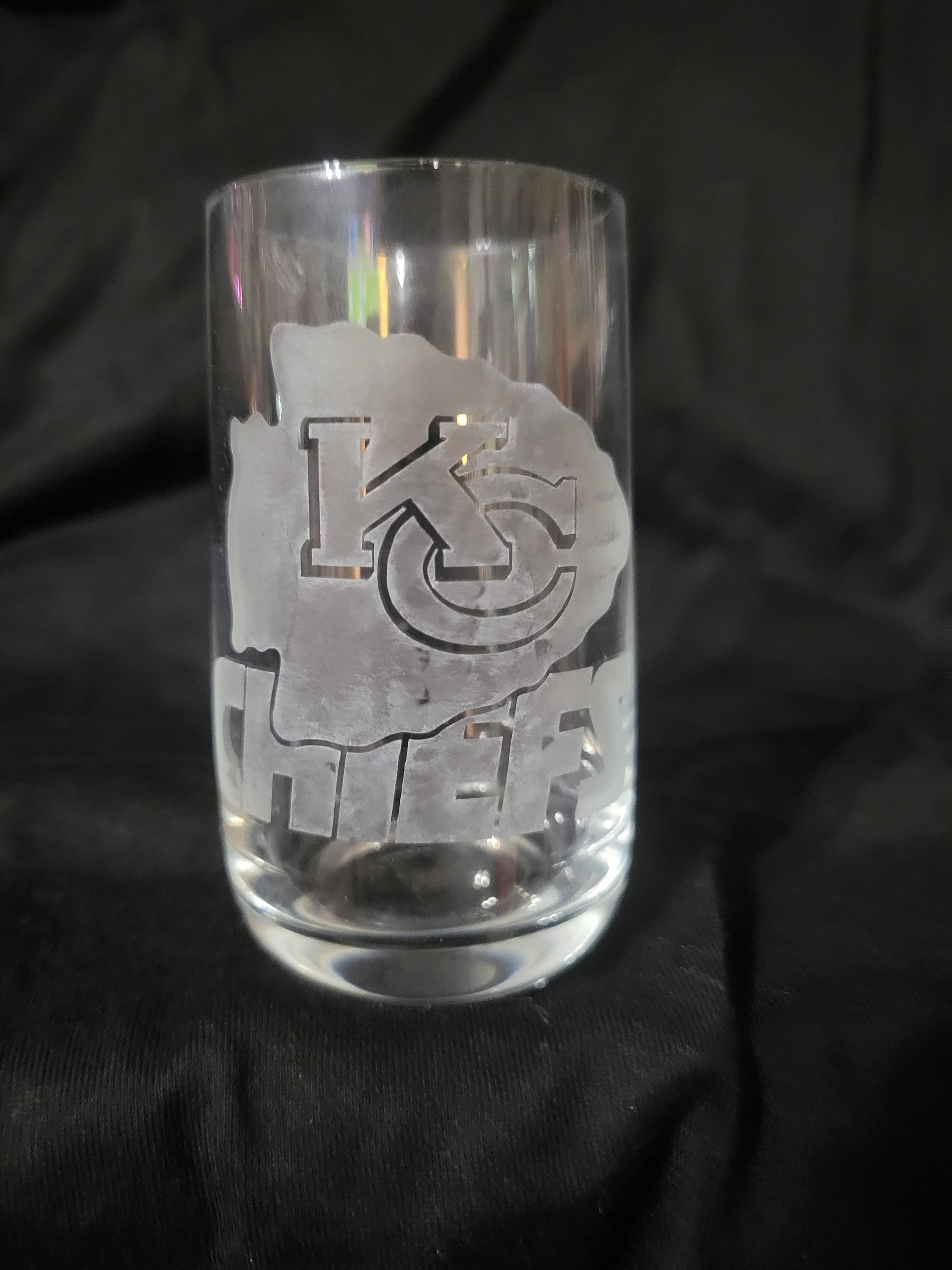 Etched Kansas City Chiefs Shot Glassset of 3 Etsy