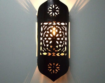 Lampe murale orientale, lampe murale marocaine, abat-jour, lampe faite à la main, lampe murale vintage, lampe murale design, lampe murale rétro