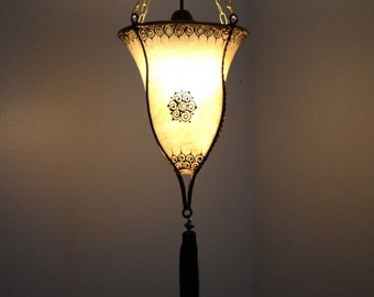 Moroccan Lamp | Pendant Light | Hanging Lamp | Oriental Henna Decor Vintage Lamp | Designer Light