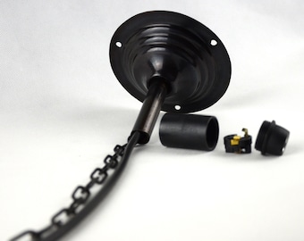Handcrafted lamp accessories | Canopy set | Pendant light accessories | Lamp holders | E14 or E27 sockets | Electrical cables