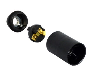 E14 socket lamp accessory plastic ISO socket black for lamps lights lanterns