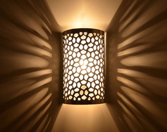 Handgefertigte Metall Wandlampe | Wandleuchten | Wandlampen | Orientalische Wandleuchte aus Aluminium Lampe | Leuchte  aus 1001 Nacht
