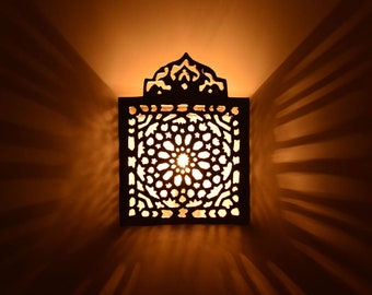 Handmade metal wall lamp | Wall lights | Wall lamps | Oriental wall lamp made of aluminum | Lamp from 1001 Nights