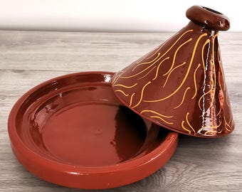 Moroccan Tagine | Glazed Tagine | Tagine for cooking | Tagine | Clay pot | Stew pot | Cooking pot | Cooking tagine | Taschin