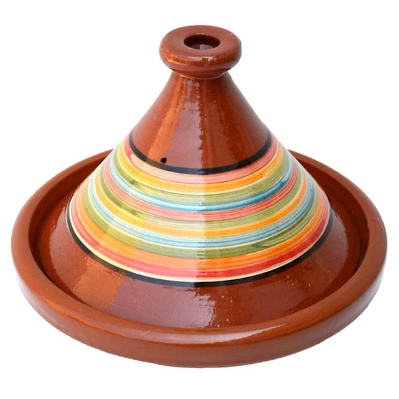 Marokkanische Tajine | Glasierter Tontopf zum Kochen | Tagine | Tontopf | Schmortopf | Gartopf | Kochtopf | Kochtajine | Taschin