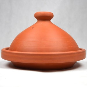 Tajine marocain 35 cm pot en argile sans plomb non émaillé tajine en pot à la main Tajin berbère marmite amazighe marmite marmite marmite pour la cuisson image 3