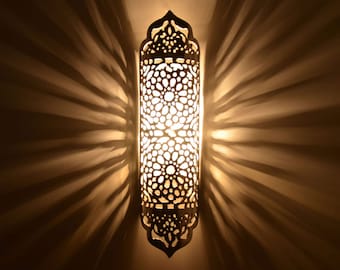 Handmade metal wall lamp | Wall lights | Wall lamps | Oriental wall lamp made of aluminum | Lamp from 1001 Nights