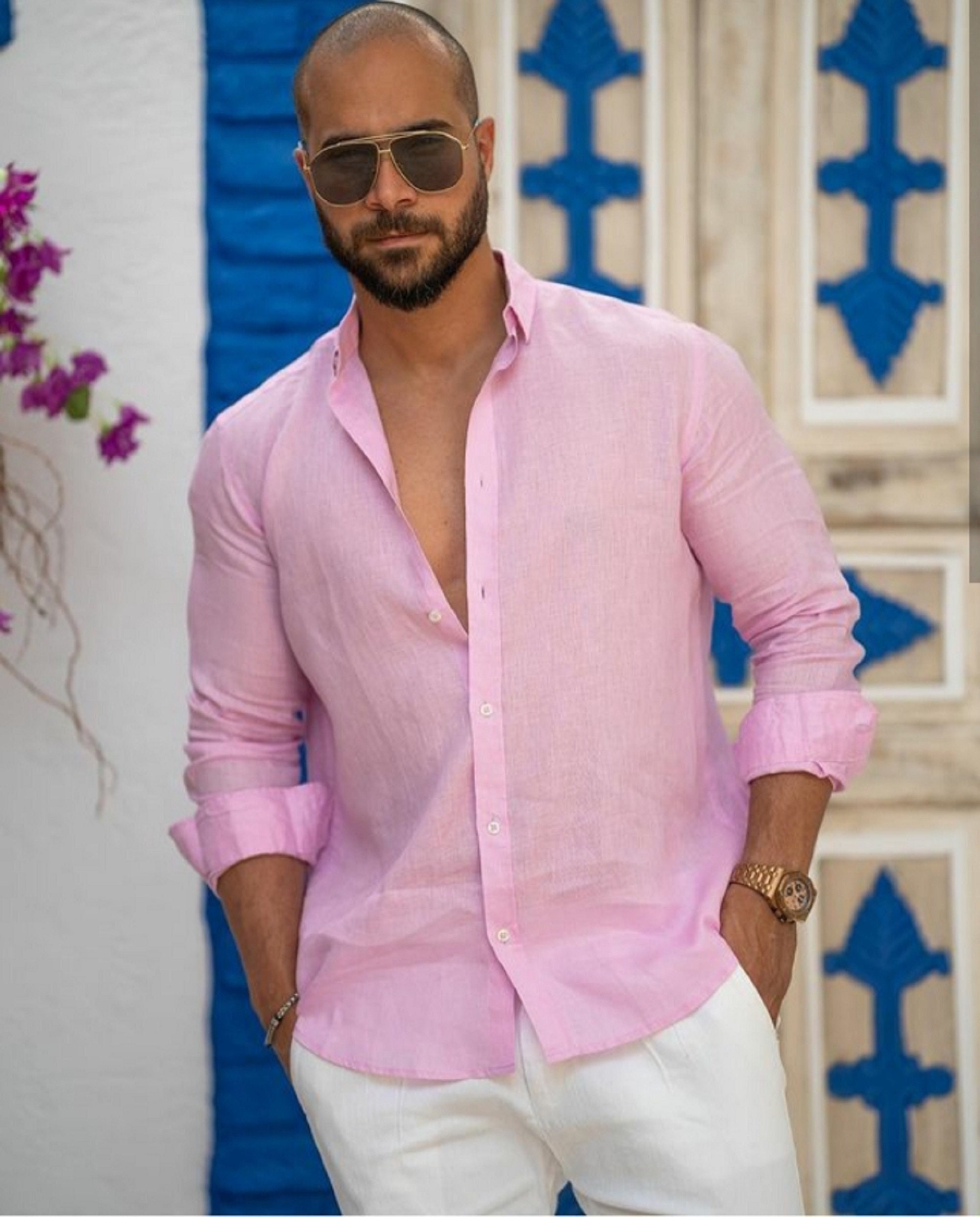 100% Pure Linen Full Sleeve Shirt Classic Collection Linen - Etsy