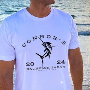 Personalized Fishing Bachelor Party Shirt: Deep Sea Trip Group Tee
