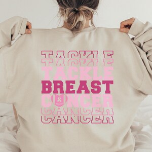 Brustkrebs-Bewusstseins-Sweatshirt: Tackle Cancer Survivor Shirt