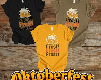 Koszulka Oktoberfest Prost!, Zabawna koszulka Oktoberfest, Koszulka do picia na Oktoberfest, Jesienny Festiwal, Koszulka unisex Oktoberfest, Koszulka do gry w picie