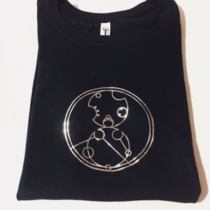 Personalized Doctor Who Gallifreyan T Shirt - Custom Sci-Fi Tee | Unisex and Women&#39;s Cut Shirt