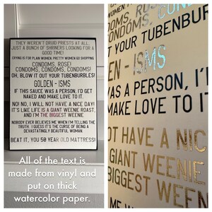 Golden Girls Quote Wall Art | Rose Nylund | Dorothy Zbornak | Blanche Devereaux | Sophia Petrillo