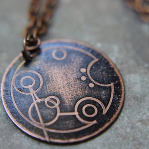 Collier personnalisé Gallifreyan Doctor Who