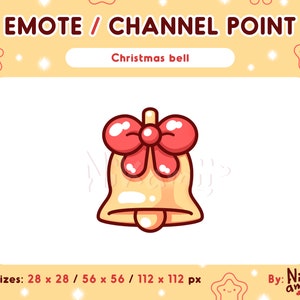 Christmas bell - Channel point / Emote / Channel points / For Twitch, Discord