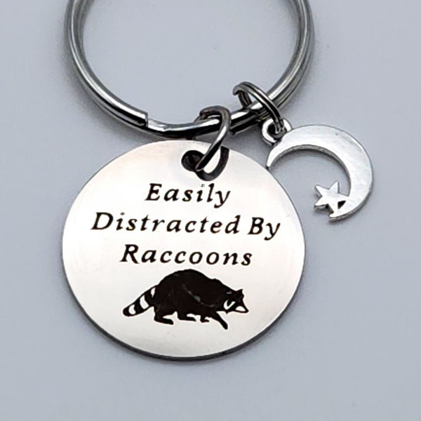 Fat raccoon keychain