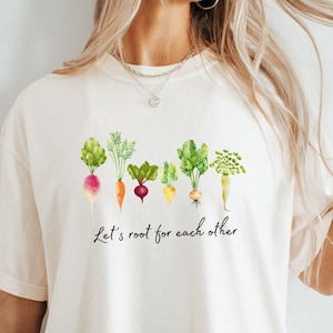 Root Vegetables Shirt: Cottagecore Garden Tee - Comfort Colors