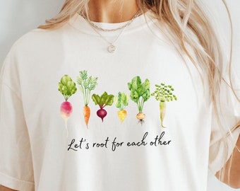 Root Vegetables Shirt: Cottagecore Garden Tee - Comfort Colors