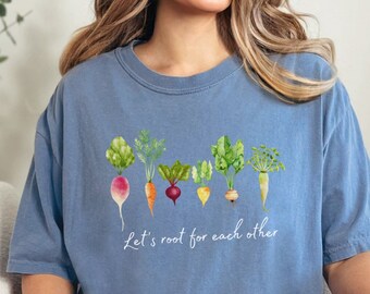 Root Vegetables Shirt: Cottagecore Garden Tee - Comfort Colors