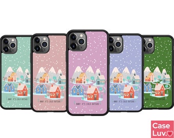 Aesthetic Christmas Town Phone case cover, Winter vibes Phone case, iPhone 14, iPhone 13, iPhone 12, iPhone 11, iPhone 14, iPhone XR, Gifts
