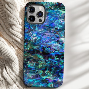 Abalone Shell Print Phone Case: Sea Animal Art, Durable Dual Layer