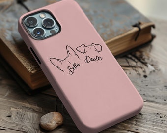 Dog Mom Christmas Gift MagSafe Phone Cover for Custom Dog Ears Name Phone case for iPhone 17 16 15 14 13 Pro Max Cover Personalized Dog gift