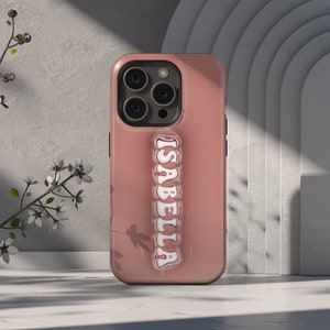 3D Inflated Custom Design Phone case Personalized Name Initial Phone Case for her iPhone 15, 14, 13, 12,  Galaxy S24 Customizable Phone Case