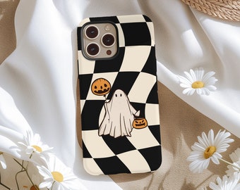 Halloween Ghost Spooky Tough Phone case, Ghost, Spiderweb, Trick or treat, Pumpkin, Witch Vibes iPhone 15, iPhone 14, iPhone 13, iPhone 12