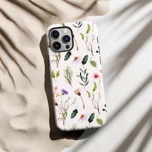 Aesthetic Wildflower Phone Case cover for her iPhone 15 iPhone 14 iPhone 13 iPhone 12 iPhone 11 Pixel 7 Galaxy S23 Tough Phone Case