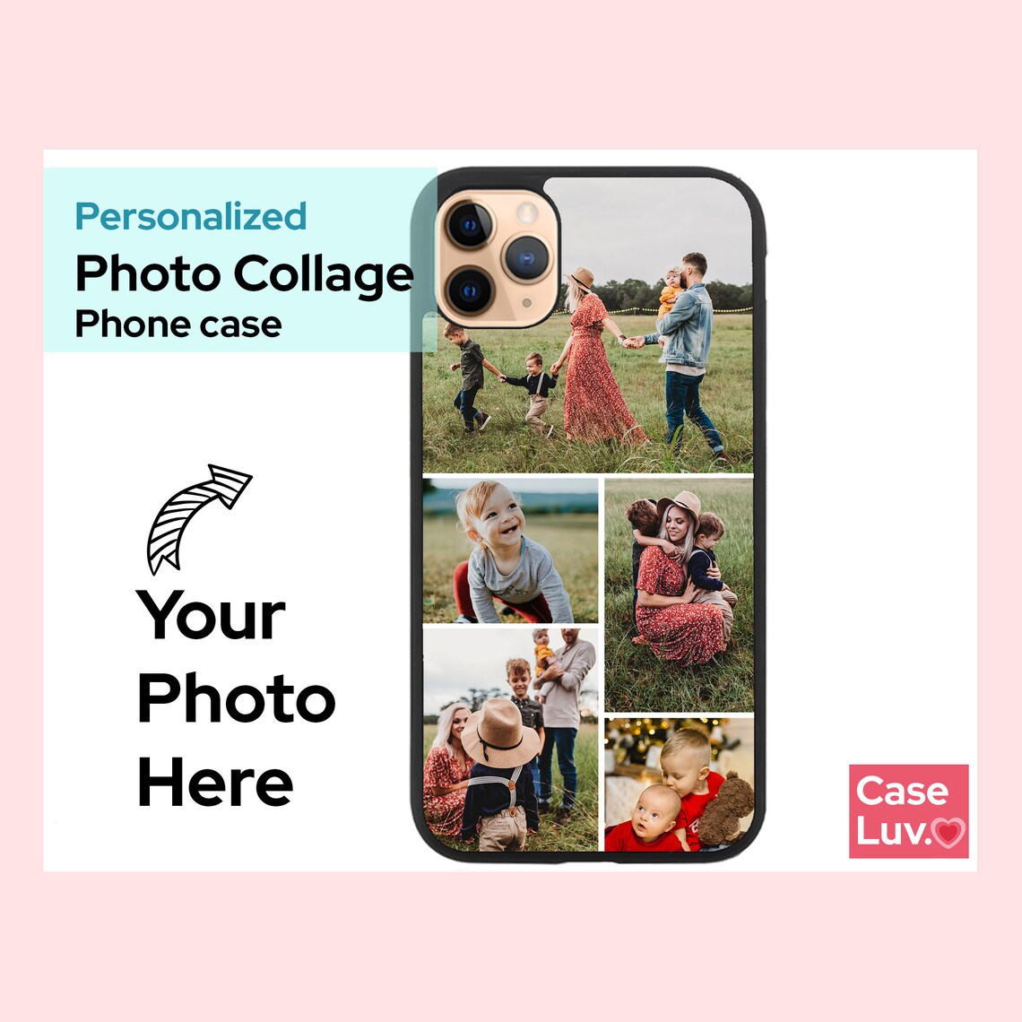Custom Photo Collage Phone Cases Custom Phone Case Custom Etsy