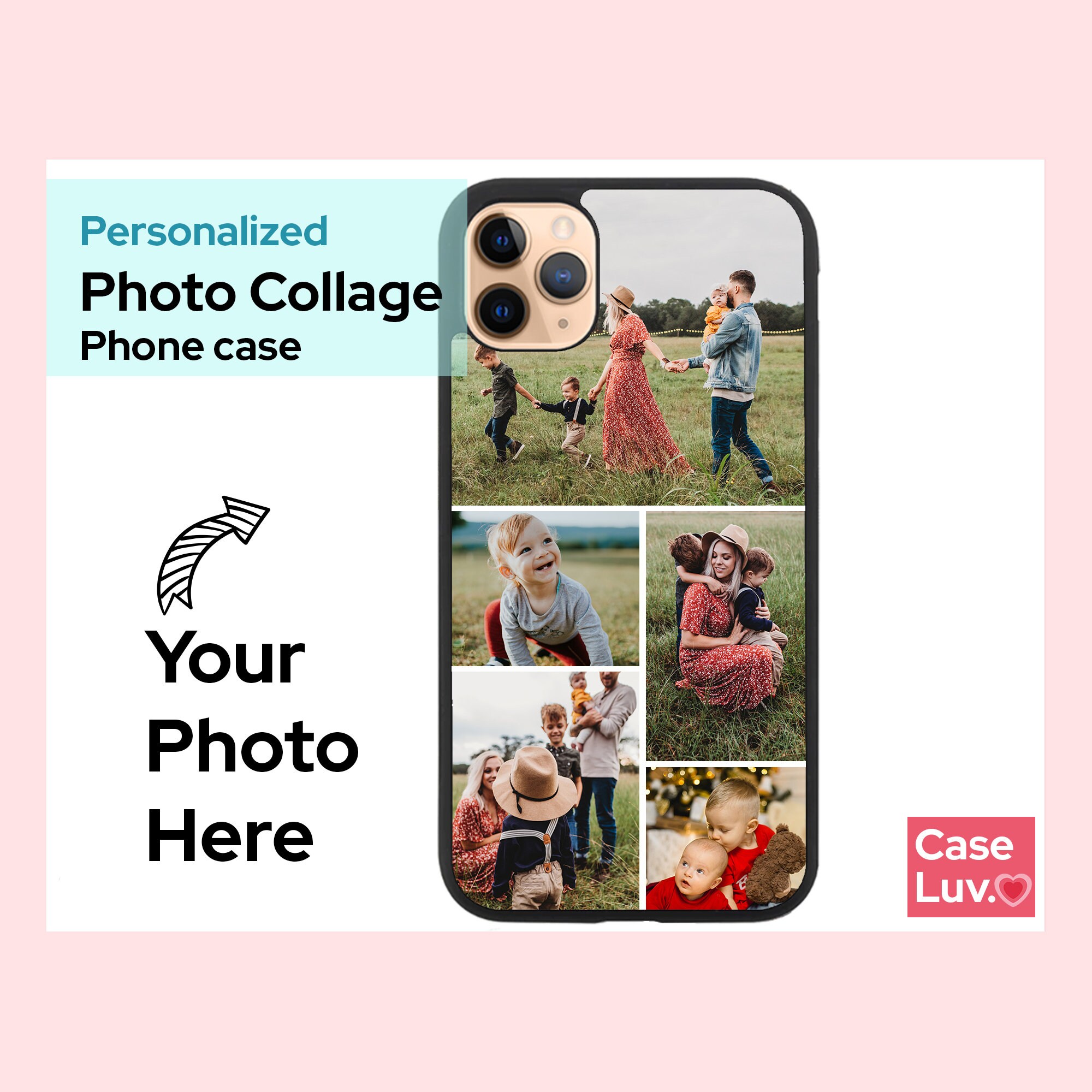 Custom Photo Collage Phone Cases Custom Phone Case Custom Etsy