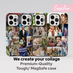 Personalized Custom Picture Collage phone case - Custom phone case with Photo - Photo collage iPhone 16, iPhone 15, iPhone 14 - Customizable